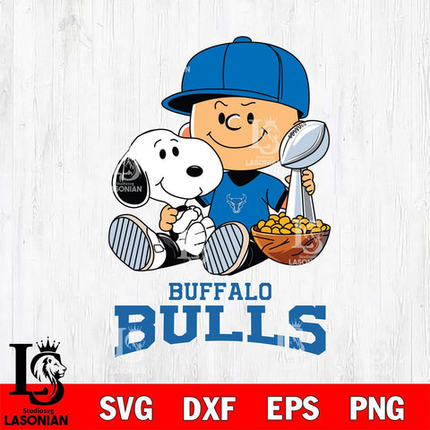 Buffalo Bulls Peanuts Snoopy Champion football SVG DXF EPS PNG FILE,Snoopy File Cut, NCAA Digital Download,Instant Download,Christmas Silhouette