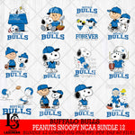Buffalo Bulls Peanuts Snoopy Player NCAA Bundle 12 SVG DXF EPS PNG FILE,Snoopy File Cut, bundle NCAA Digital Download,Instant Download, Silhouette