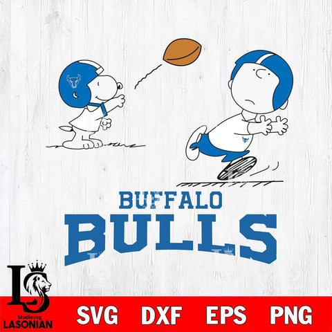 Buffalo Bulls Peanuts play football SVG DXF EPS PNG FILE,Snoopy File Cut, NCAA Digital Download,Instant Download,Christmas Silhouette