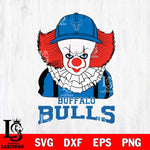 Buffalo Bulls Pennywise Horror Sport 10 Svg Eps Dxf Png File, Digital Download