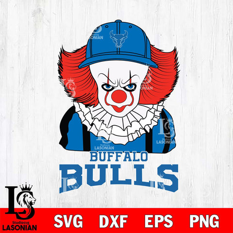Buffalo Bulls Pennywise Horror Sport 10 Svg Eps Dxf Png File, Digital Download