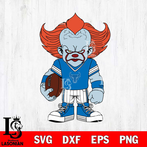 Buffalo Bulls Pennywise Horror Sport 11 Svg Eps Dxf Png File, Digital Download