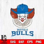Buffalo Bulls Pennywise Horror Sport 12 Svg Eps Dxf Png File, Digital Download
