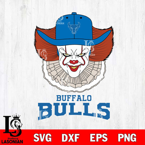 Buffalo Bulls Pennywise Horror Sport 12 Svg Eps Dxf Png File, Digital Download