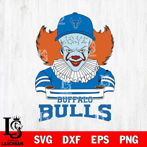 Buffalo Bulls Pennywise Horror Sport 2 Svg Eps Dxf Png File, Digital Download