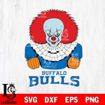 Buffalo Bulls Pennywise Horror Sport 3 Svg Eps Dxf Png File, Digital Download