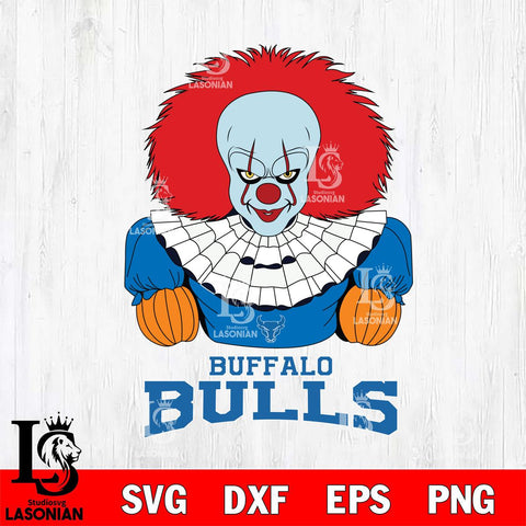 Buffalo Bulls Pennywise Horror Sport 3 Svg Eps Dxf Png File, Digital Download