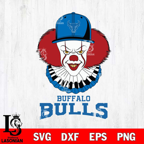 Buffalo Bulls Pennywise Horror Sport 4 Svg Eps Dxf Png File, Digital Download