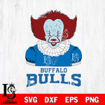 Buffalo Bulls Pennywise Horror Sport 5 Svg Eps Dxf Png File, Digital Download