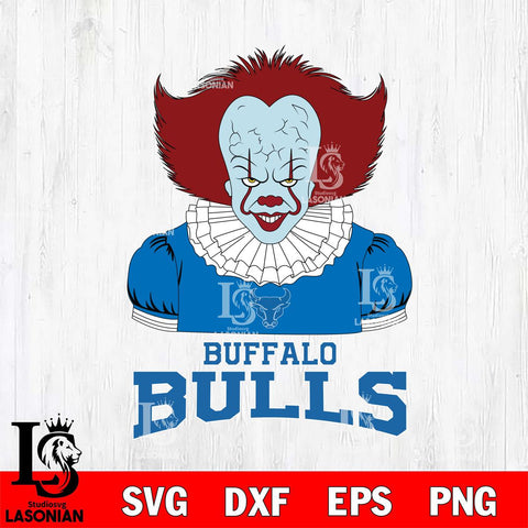 Buffalo Bulls Pennywise Horror Sport 5 Svg Eps Dxf Png File, Digital Download