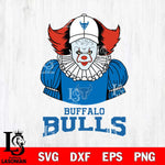 Buffalo Bulls Pennywise Horror Sport 7 Svg Eps Dxf Png File, Digital Download
