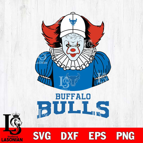 Buffalo Bulls Pennywise Horror Sport 7 Svg Eps Dxf Png File, Digital Download