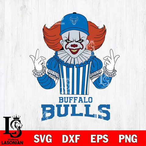 Buffalo Bulls Pennywise Horror Sport 8 Svg Eps Dxf Png File, Digital Download