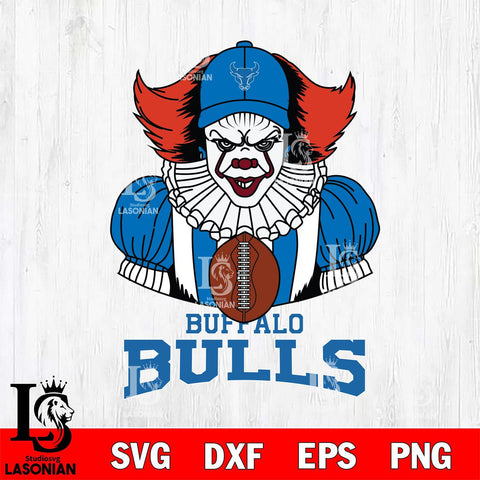 Buffalo Bulls Pennywise Horror Sport 9 Svg Eps Dxf Png File, Digital Download