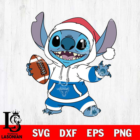 Buffalo Bulls Stitch Football Christmas File Cut, NCAA SVG DXF EPS PNG FILE, Digital Download , Criucut , Silhouette