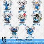 Buffalo Bulls Stitch Horror Halloween Bundle NCAA Svg Eps Dxf Png File, Digital Download, Instant Download