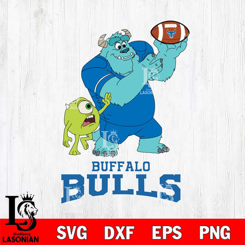 Buffalo Bulls Sully & Mike Football Cricut,Christmas SVG DXF EPS PNG FILE, NCAA Digital Download,Instant Download, Silhouette