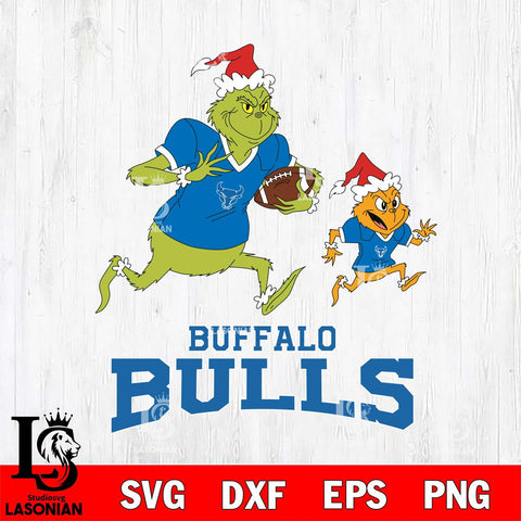 Buffalo Bulls The Grinch & Max Football Cricut,Christmas SVG DXF EPS PNG FILE, NCAA Digital Download,Instant Download, Silhouette