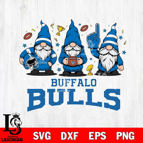Buffalo Bulls Three Gnome FAN File Cut, NCAA SVG, Digital Download , Criucut , Silhouette