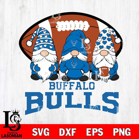 Buffalo Bulls Three Gnome Football File Cut, NCAA SVG, Digital Download , Criucut , Silhouette