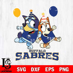 Buffalo Sabres Bluey & Bingo 11 Svg Eps Dxf Png File, NHL svg, Digital Download, Instant Download
