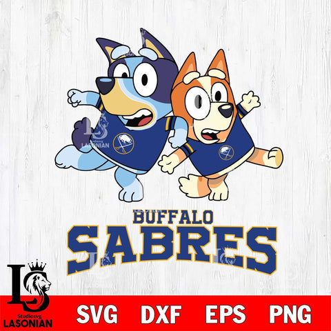 Buffalo Sabres Bluey & Bingo 13 Svg Eps Dxf Png File, NHL svg, Digital Download, Instant Download