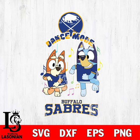 Buffalo Sabres Bluey Bingo Svg Eps Dxf Png File, NHL svg, Digital Download, Instant Download