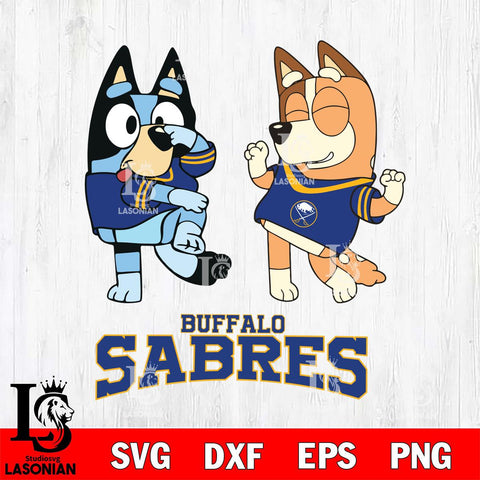 Buffalo Sabres Bluey Chilli Sport Svg Eps Dxf Png File, Digital Download, Instant Download