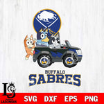 Buffalo Sabres Bluey friends Svg Eps Dxf Png File, NHL svg, Digital Download, Instant Download