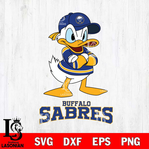 Buffalo Sabres Donald Duck NHL Hockey SVG DXF EPS PNG FILE,NHL File Cut,Disney Digital Download,Instant Download, Silhouette