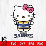 Buffalo Sabres Hello Kitty NHL Hockey SVG DXF EPS PNG FILE,NHL File Cut,Disney Digital Download,Instant Download, Silhouette