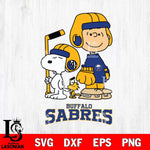 Buffalo Sabres Snoopy and Charlie Brown Hockey Svg Eps Dxf Png File, Digital Download , Instant Download, Svg Files