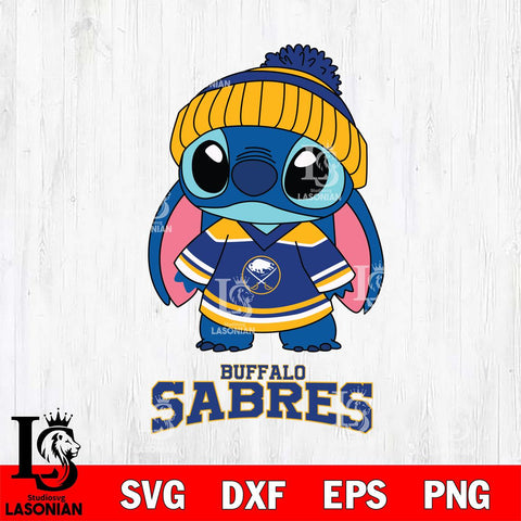 Buffalo Sabres Stitch NHL Hockey SVG DXF EPS PNG FILE,NHL File Cut,Disney Digital Download,Instant Download, Silhouette