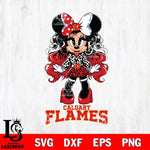 Calgary Flames Beauty Minnie Mouse Svg Eps Dxf Png File, Digital Download, Instant Download