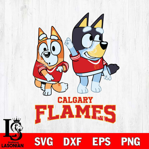 Calgary Flames Bluey Chilli Mode Dance Svg Eps Dxf Png File, Digital Download, Instant Download