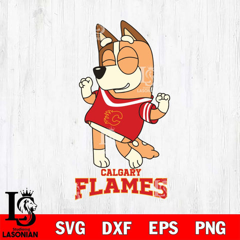 Calgary Flames Chilli Dance Sport Svg Eps Dxf Png File, Digital Download, Instant Download