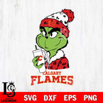 Calgary Flames Grinch Bougie Leopard Svg Eps Dxf Png File, Digital Download, Instant Download