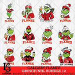 Calgary Flames Grinch NHL Bundle 12 SVG Eps Dxf Png File, Digital Download, Instant Download