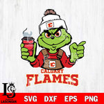 Calgary Flames Grinch with coffee Svg Eps Dxf Png File, Digital Download, Instant Download