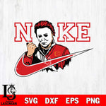 Calgary Flames Michael Myers Nike Svg Eps Dxf Png File, Digital Download, Instant Download