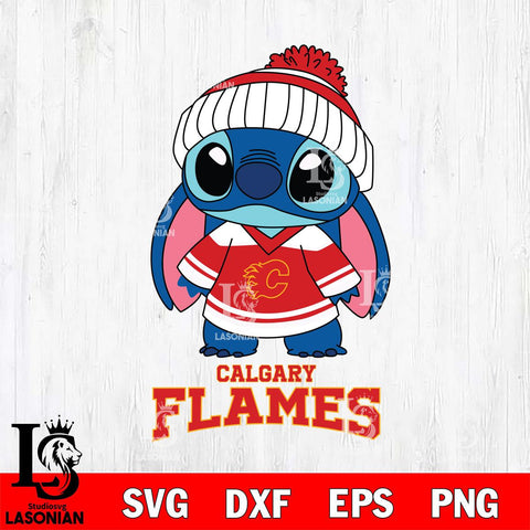 Calgary Flames Stitch NHL Hockey SVG DXF EPS PNG FILE,NHL File Cut,Disney Digital Download,Instant Download, Silhouette