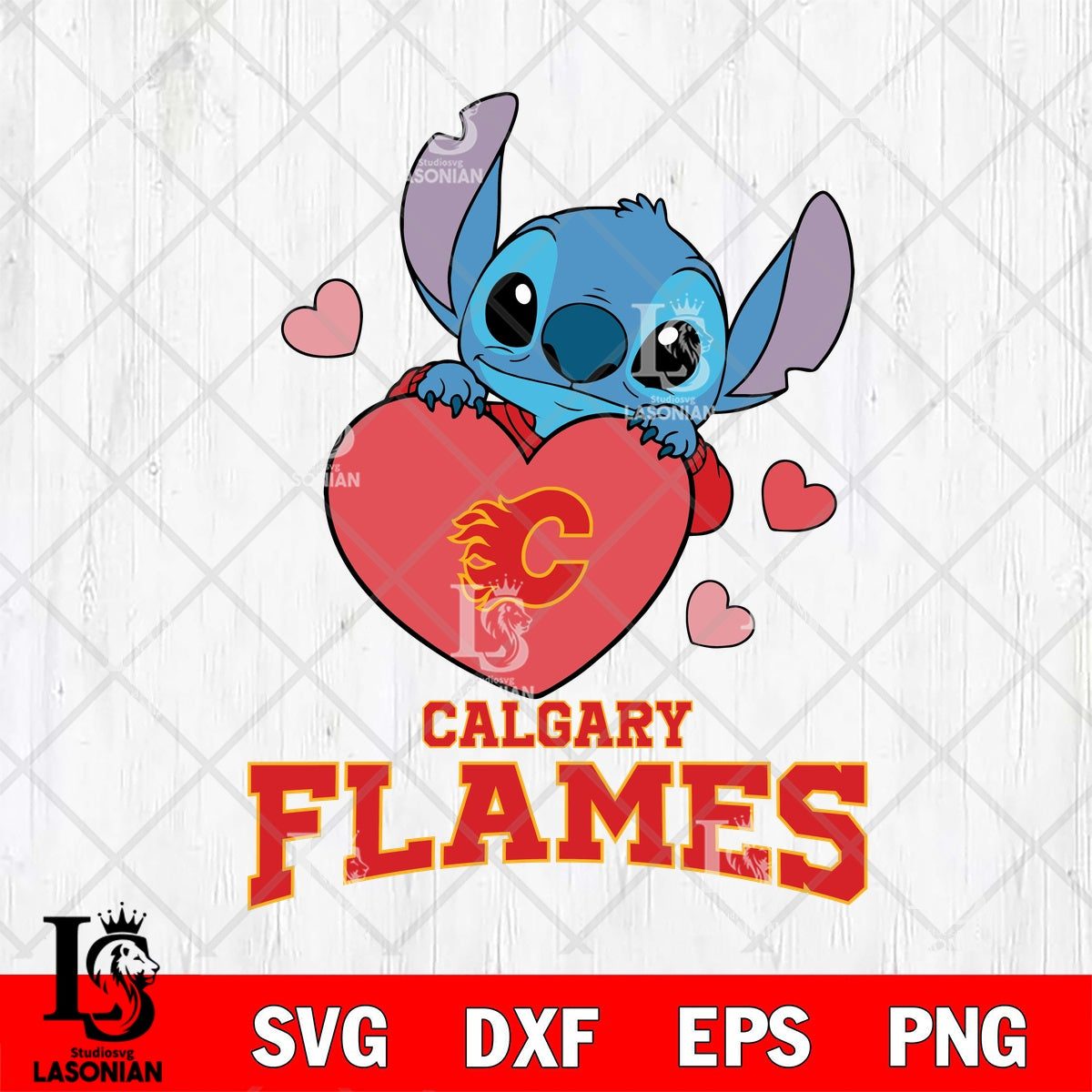Calgary Flames Stitch hugging heart File cut , Criucut , Digital ...