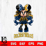 California Golden Bears Beauty Minnie Mouse Svg Eps Dxf Png File, Digital Download, Instant Download
