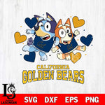 California Golden Bears Bluey & Bingo 10 Svg Eps Dxf Png File, NCAA svg, Digital Download, Instant Download