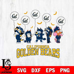 California Golden Bears Bluey Halloween Spooky Svg Eps Dxf Png File, Digital Download, Instant Download