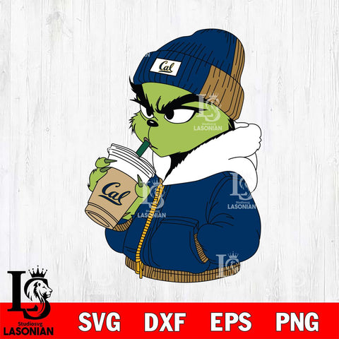 California Golden Bears Boujee Grinch 6 Svg Eps Dxf Png File, Digital Download, Instant Download