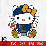 California Golden Bears Cute Hello Kitty Football 11 Svg Eps Dxf Png File, NCAA svg, Digital Download, Instant Download