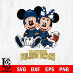California Golden Bears Disney Mickey And Minnie Football Svg Eps Dxf Png File, NCAA svg , Digital Download , Instant Download, Cricut File