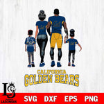 California Golden Bears Family Love Rugby SVG DXF EPS PNG FILE,NCAA SVG, Father day Digital Download,Instant Download, Silhouette