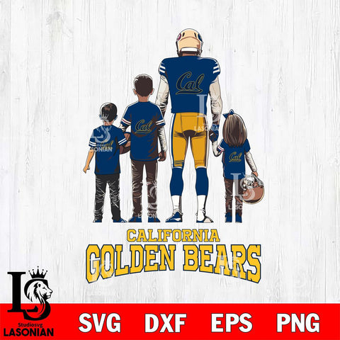 California Golden Bears Father Football SVG DXF EPS PNG FILE,NCAA SVG, Father day Digital Download,Instant Download, Silhouette